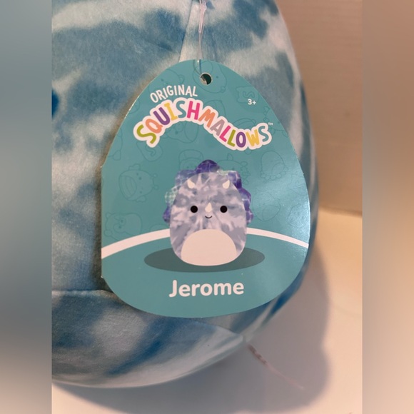 Squishmallows Jerome The Dinosaur 16" Soft Squishy Pillow - Picture 6 of 7